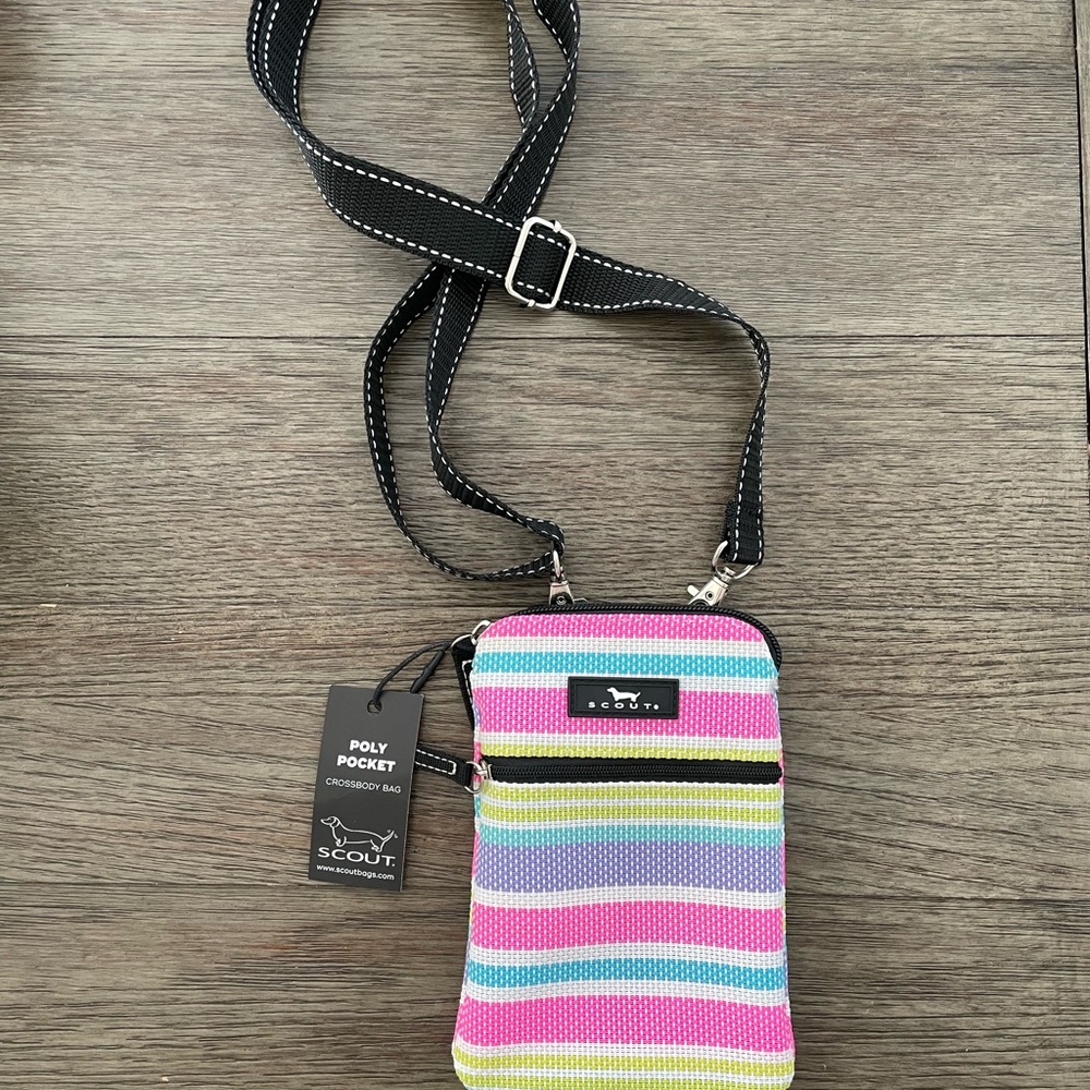 Scout Striped Freshly Squeezed Poly Pocket Crossbody Bag